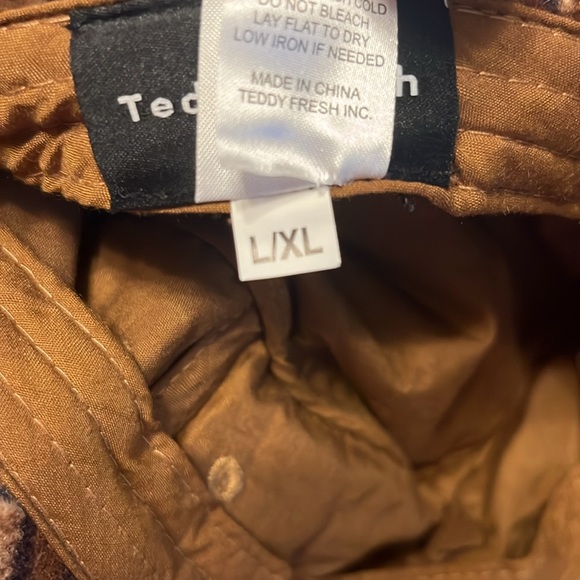 Teddy Fresh Brown Plaid Bucket Hat - Picture 4 of 4